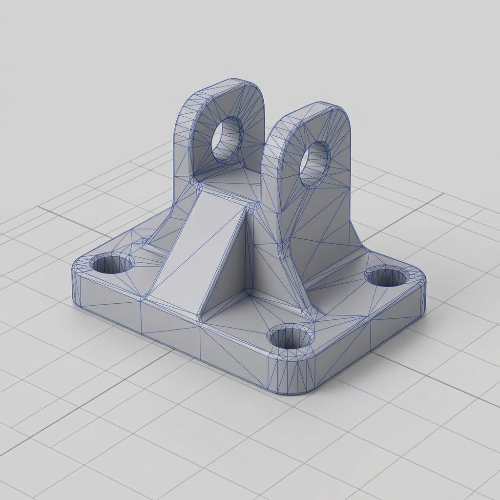 Precision bracket printable 3D model